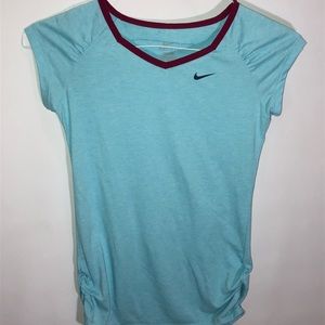 Nike Baby Blue Girls Cotton shirt
